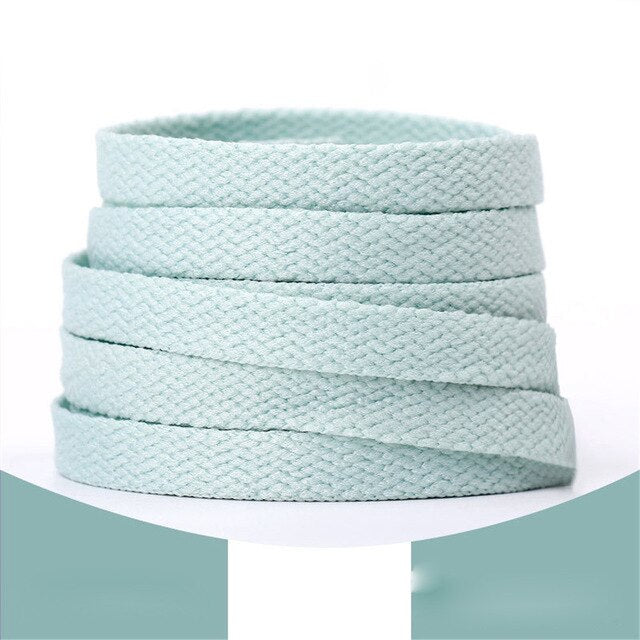 Polyester Flat Shoeslaces Wide Canvas Shoe Laces