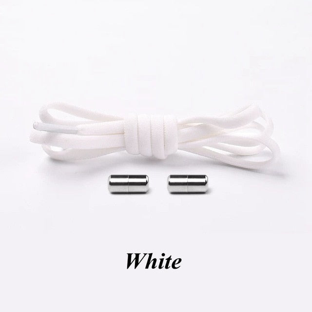 No tie Shoelaces Round Elastic Shoe
