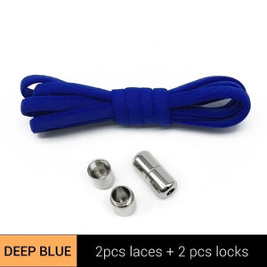 TILUSERO Elastic Shoelaces Metal Capsule Button