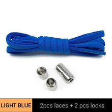 Load image into Gallery viewer, TILUSERO Elastic Shoelaces Metal Capsule Button
