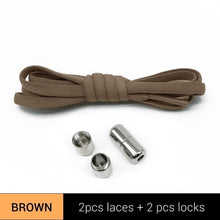 Load image into Gallery viewer, TILUSERO Elastic Shoelaces Metal Capsule Button