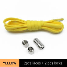 Load image into Gallery viewer, TILUSERO Elastic Shoelaces Metal Capsule Button
