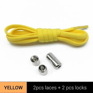 TILUSERO Elastic Shoelaces Metal Capsule Button
