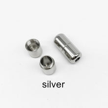 Load image into Gallery viewer, TILUSERO Elastic Shoelaces Metal Capsule Button