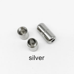 TILUSERO Elastic Shoelaces Metal Capsule Button