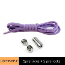 Load image into Gallery viewer, TILUSERO Elastic Shoelaces Metal Capsule Button
