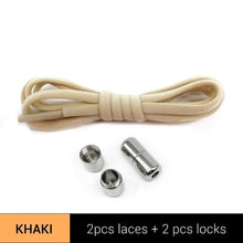 Load image into Gallery viewer, TILUSERO Elastic Shoelaces Metal Capsule Button